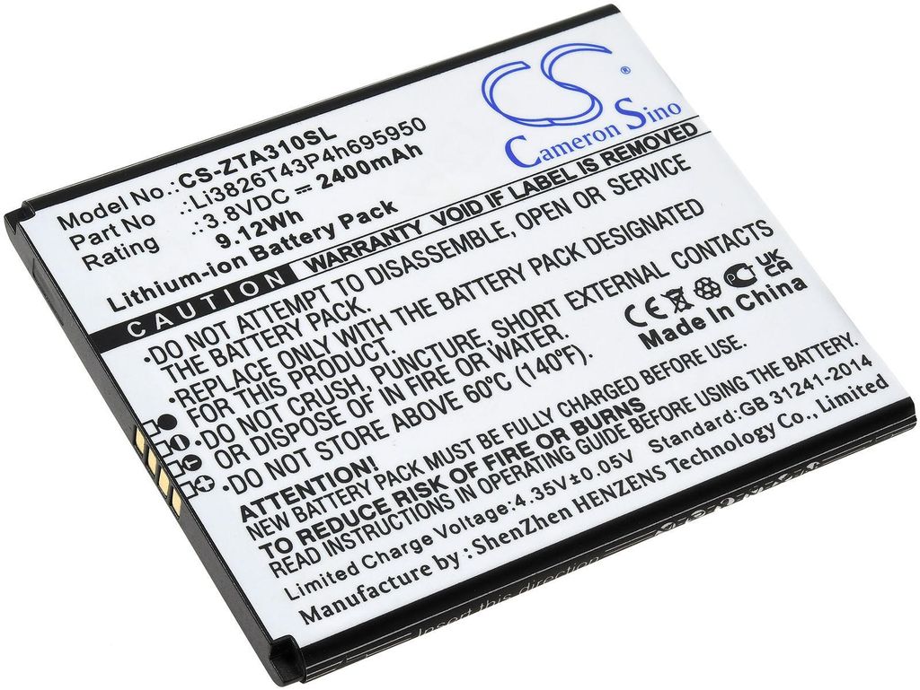Batterie pour téléphone portable, smartphone ZTE Blade A5 Image du produit 