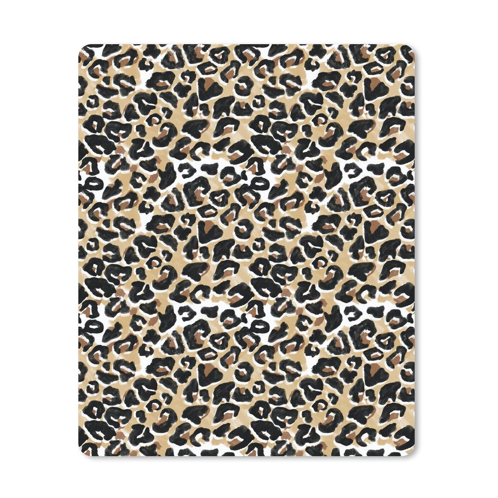 MuchoWow Mauspad Mousepad Pantherdruck - Aquarellfarbe - Braun 30x40 cm - Mousepads - Maus Mat - Pad - Mausunterlage - Mausmatten