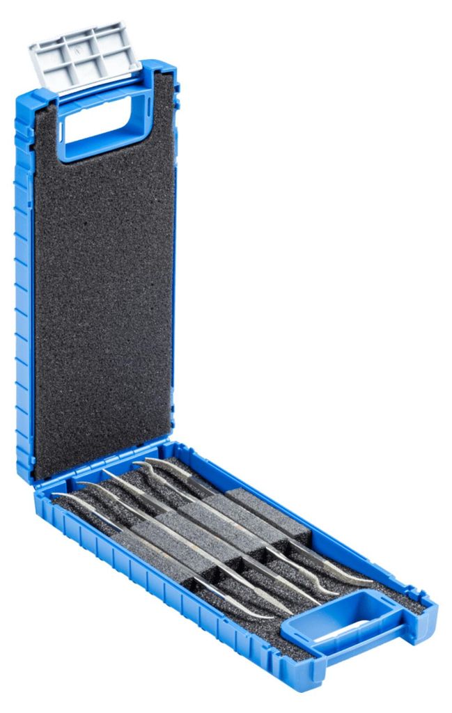 PFERD TOOLS Diamant-Riffelfeilen-Set 5-tlg. 150mm D126 (mittel) für komplexe Geometrien