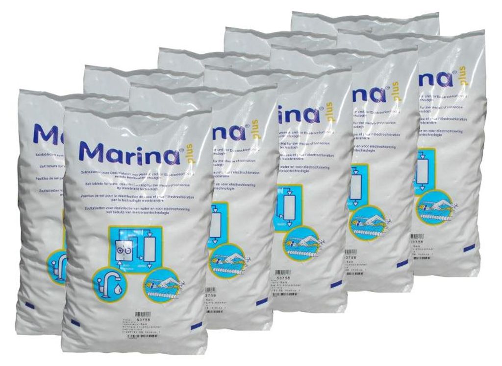 Marina Plus 10x25kg Salztabletten Regeneriersalz Wasserenthärtung Wasserenthärter