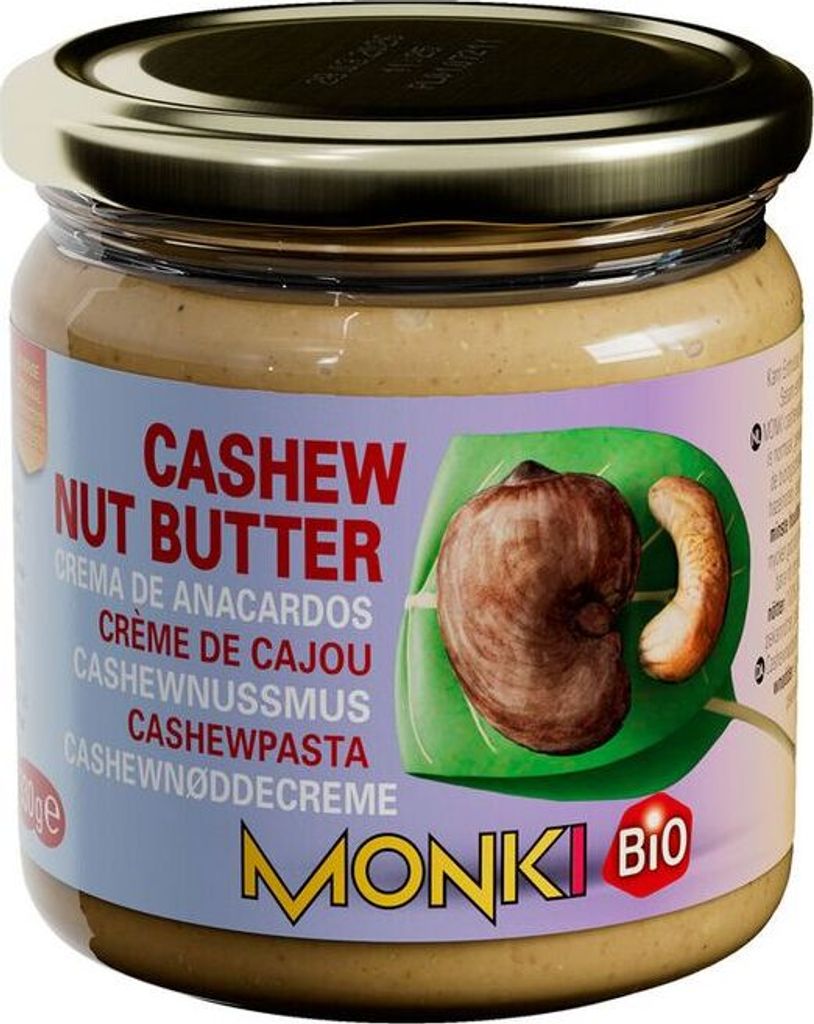 Monki Cashewpasta Zonder Zout (330 gr) Produktbild 