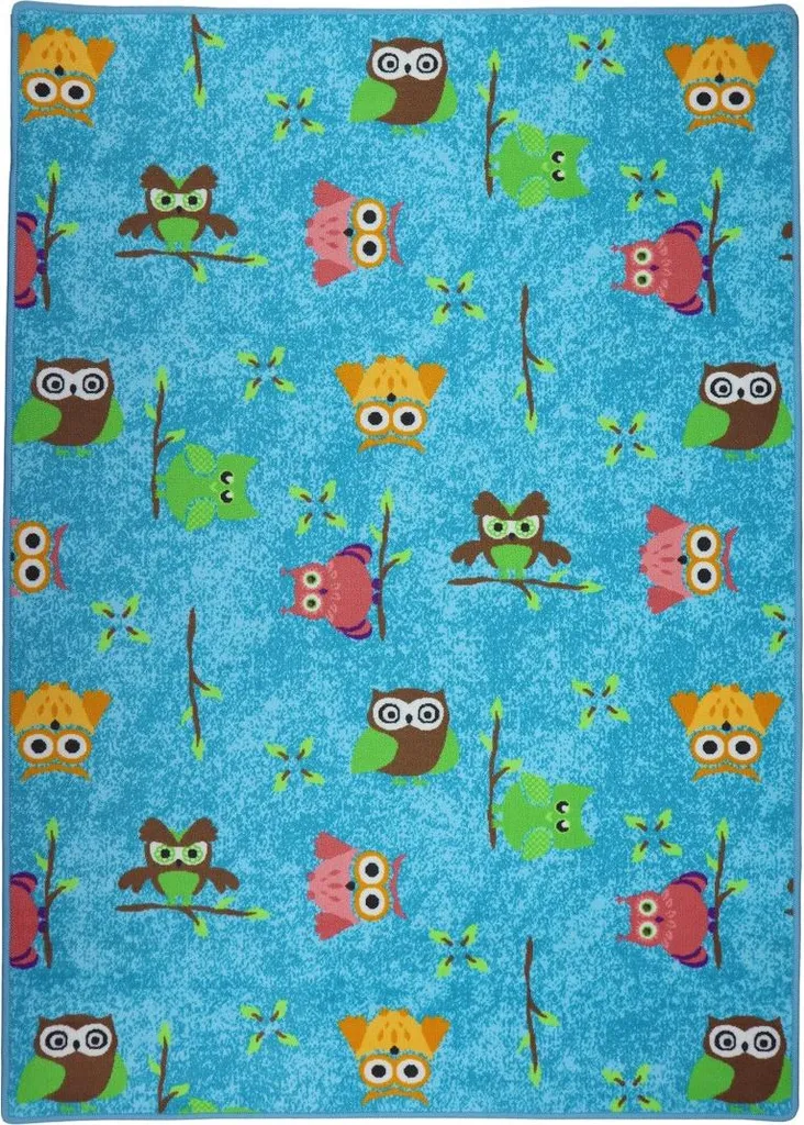 Tapis enfant 80x120 cm Sovička Silk 5298 turquoise pour chambre de bébé