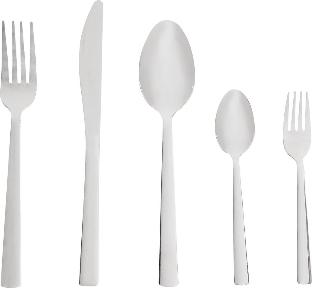 BELIANI Besteckset aus Edelstahl 60-teilig für jede Gelegenheit Messer Löffel Gabel Teelöffel Kuchengabel modernes Design