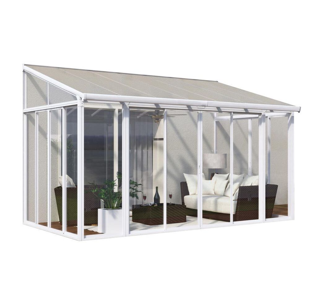 Palram - Canopia Aluminium Kaltwintergarten Sanremo Weiß 295x435x310 cm