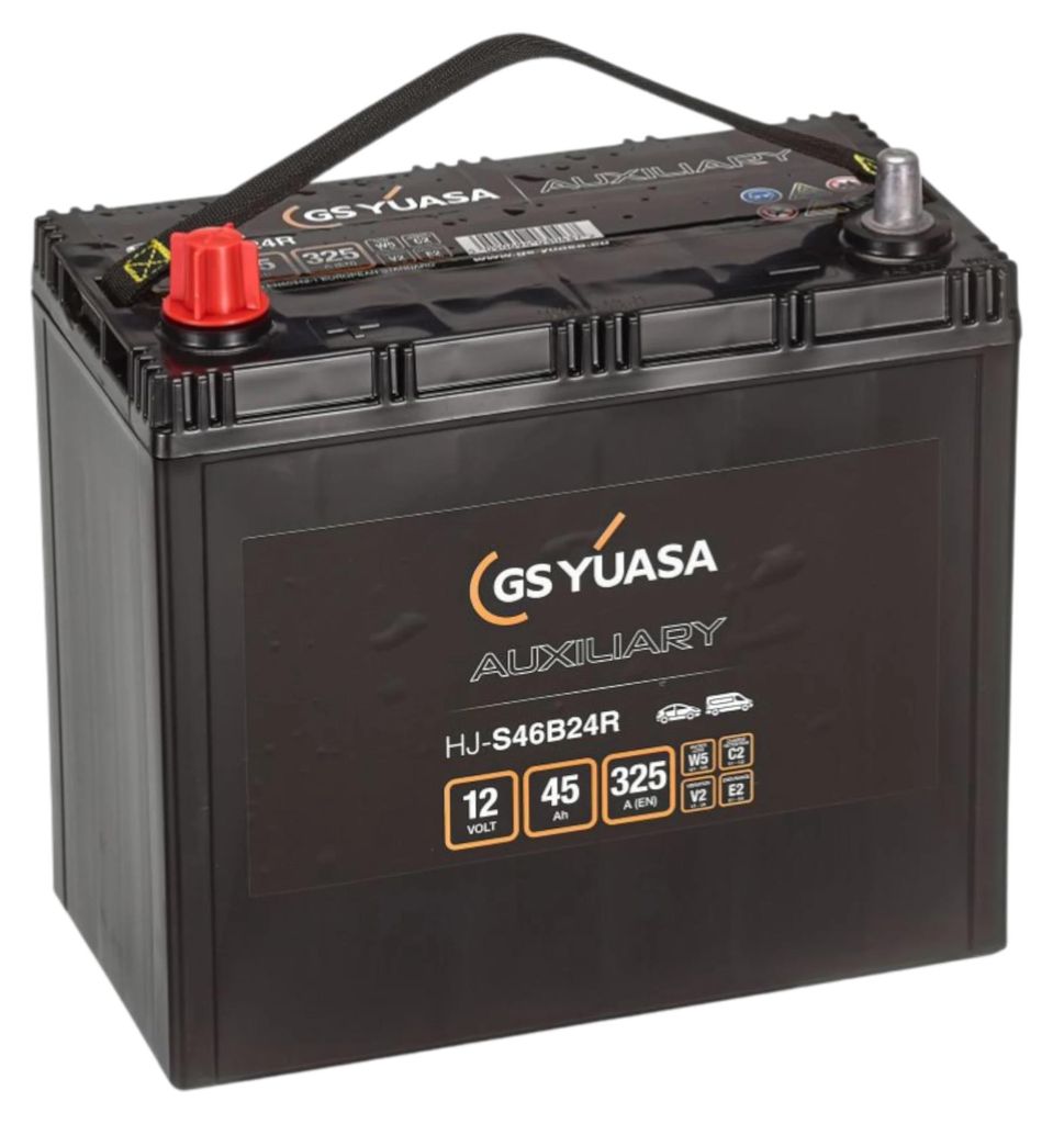 YUASA HJ-S46B24R AGM Starterbatterie  12V 45Ah 325A(EN) Produktbild 