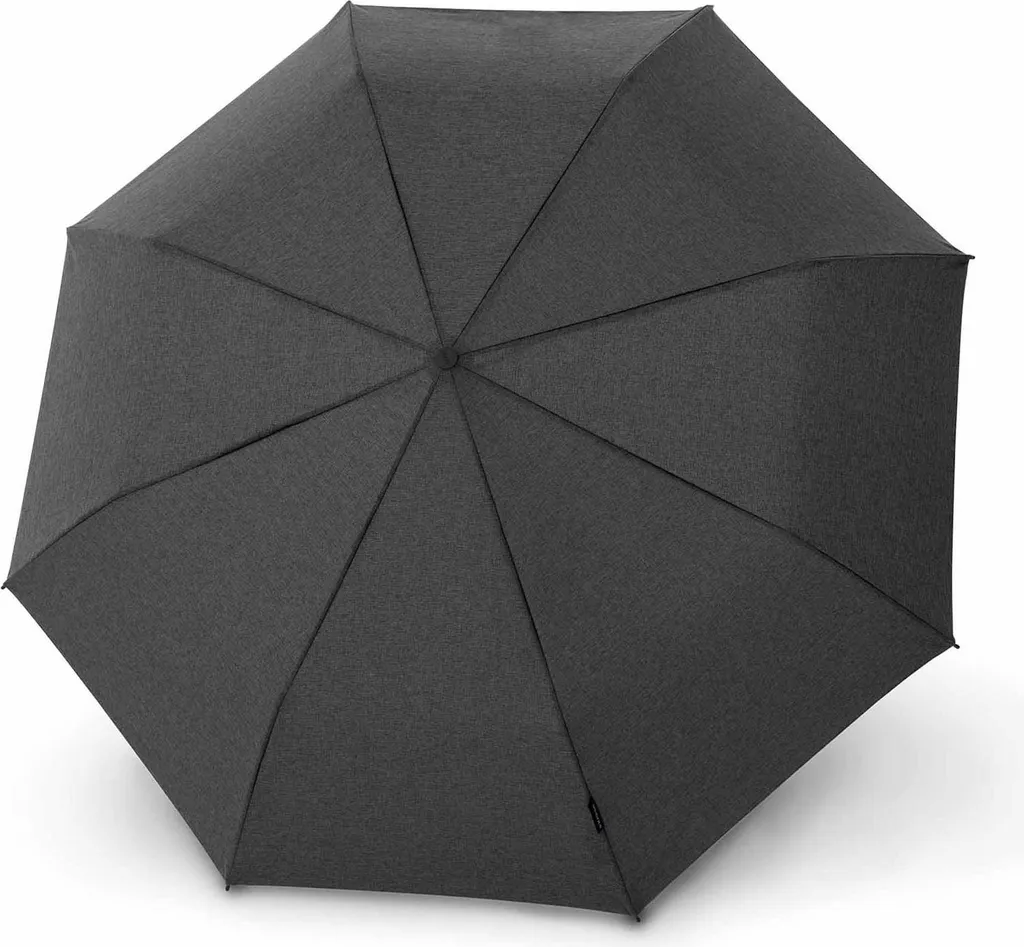 Knirps ombrello tascabile ombrello C.241 Chrome Matt Duomatic Melange Black grigio scuro