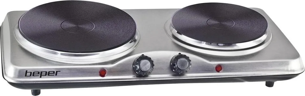 Cuisinière électrique 2 plaques de cuisson compacte pour petit espace