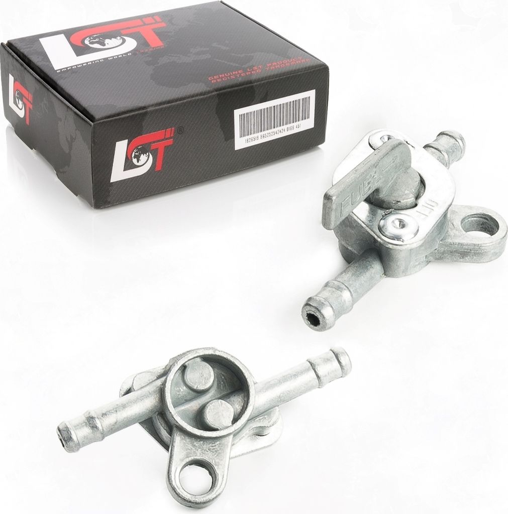 2x Universal Benzinhahn 6mm Inline Fuel Tank Switch für QUAD DIRT BIKE ATV