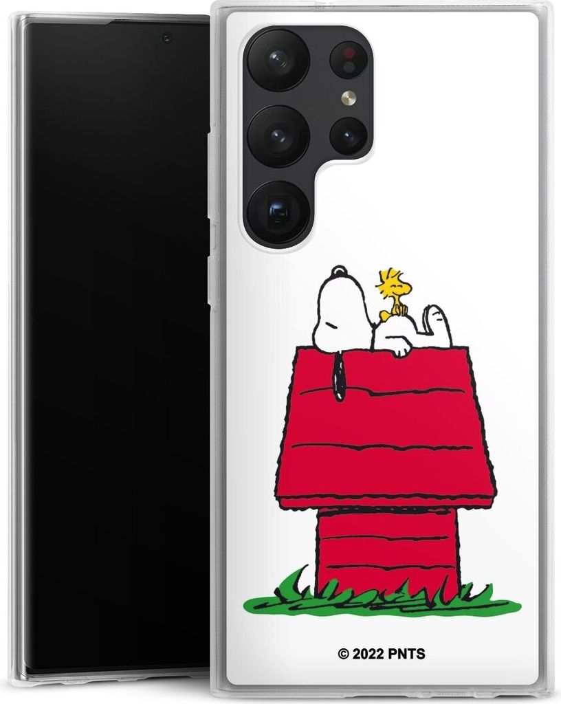 DeinDesign Handyhülle für Samsung Galaxy S23 Ultra Silikon Hülle Case Smartphone Schutzhülle Offizielles Lizenzprodukt Peanuts Snoopy