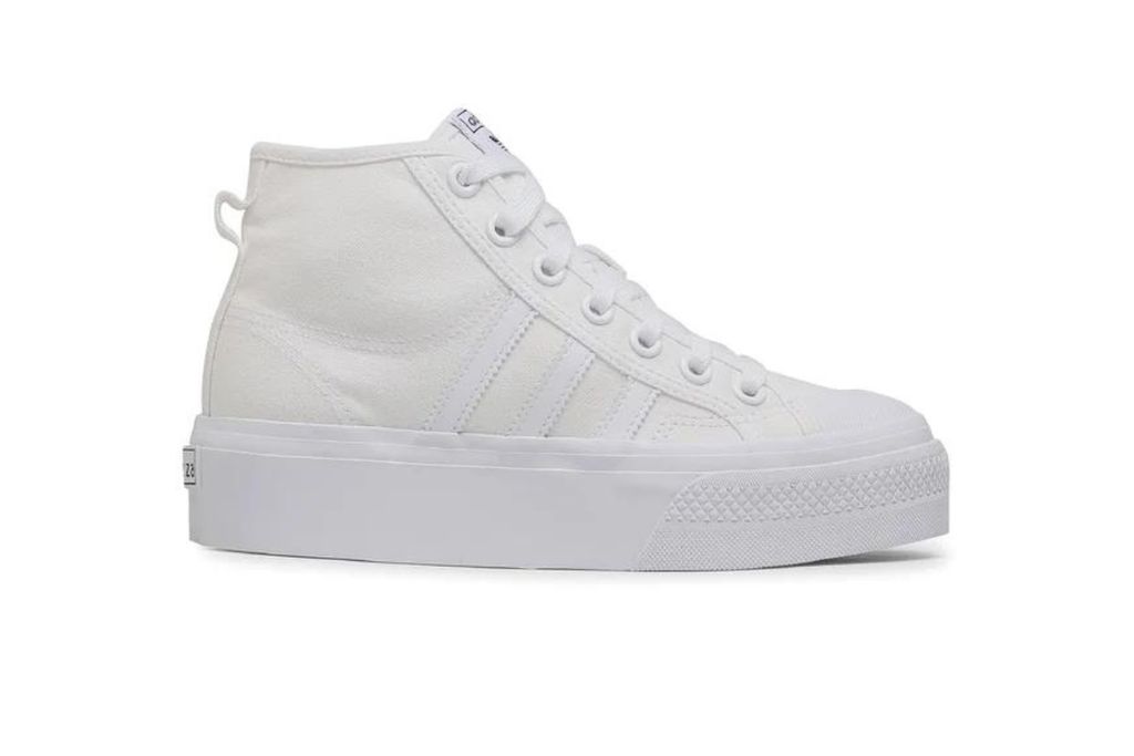 Frauen Schuhe Adidas Nizza Platform High-Top-Trainer weiß Produktbild 