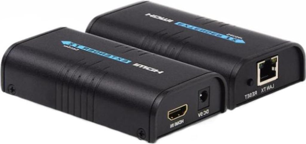Allteq LK373AK, 1920 x 1080 Pixel, AV-Sender, 120 m, Kabelgebunden, Schwarz