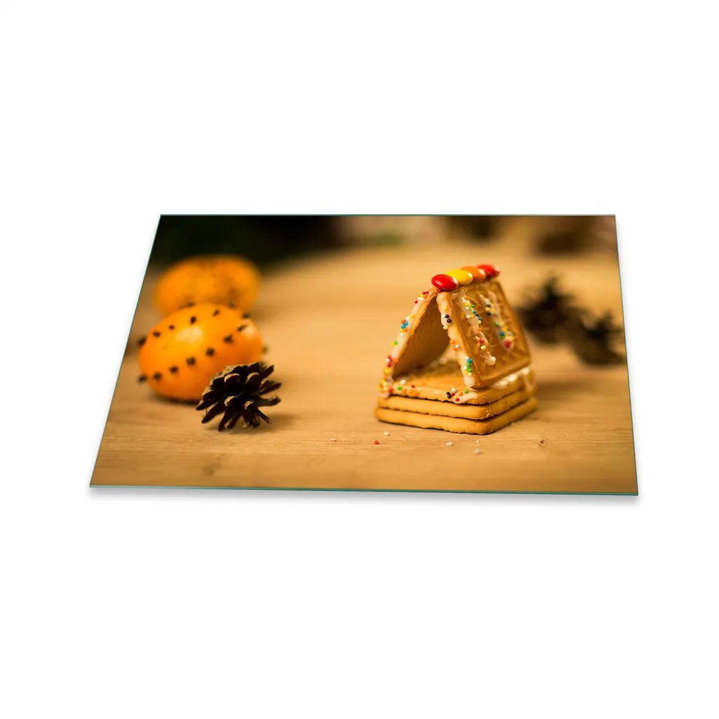 Piastra di copertura del piano cottura in ceramica 80x52 Natale colorato copertura di vetro splashback decorazione