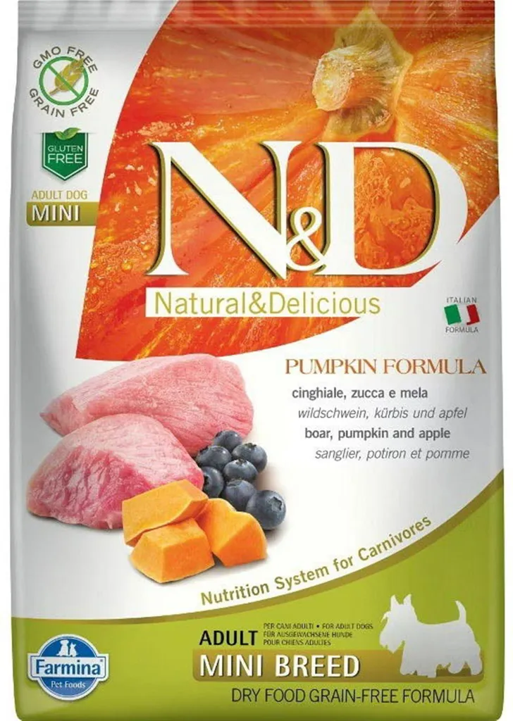 Solution Digestion Chien Mini : Sanglier, Citrouille et Pomme Farmina 7kg