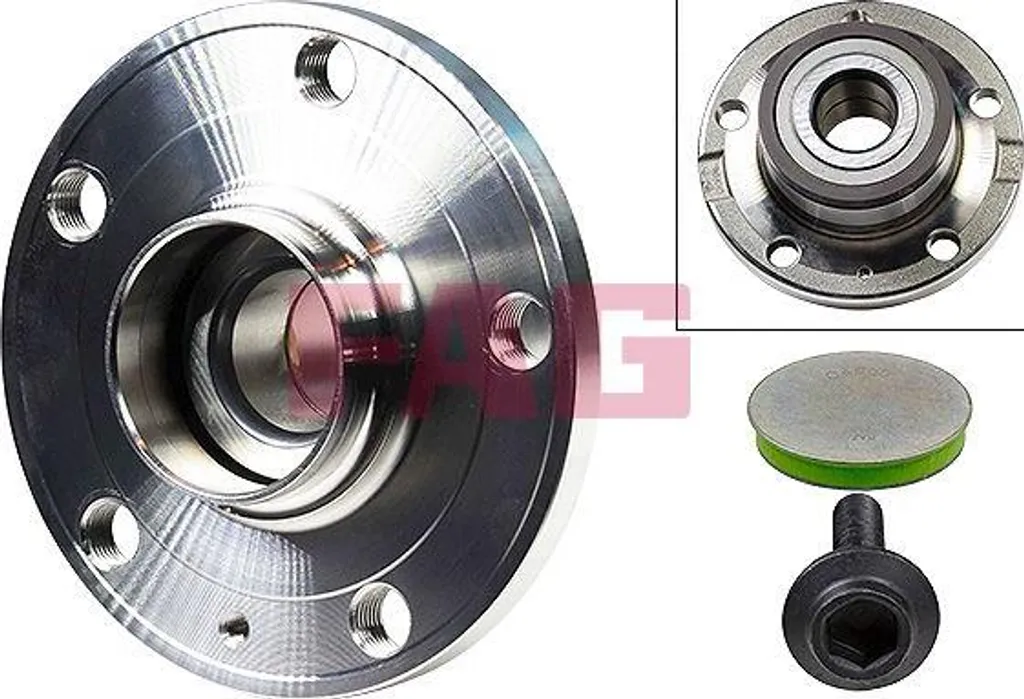 Kit Moyeu de Roue Avant FAG 713610830 Compatible Caddy 1K0407621D