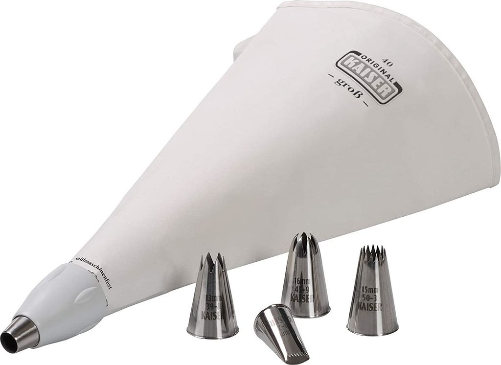 Original Kaiser La Forme Plus Spritzbeutel Set 7-teilig wiederverwendbarer Water