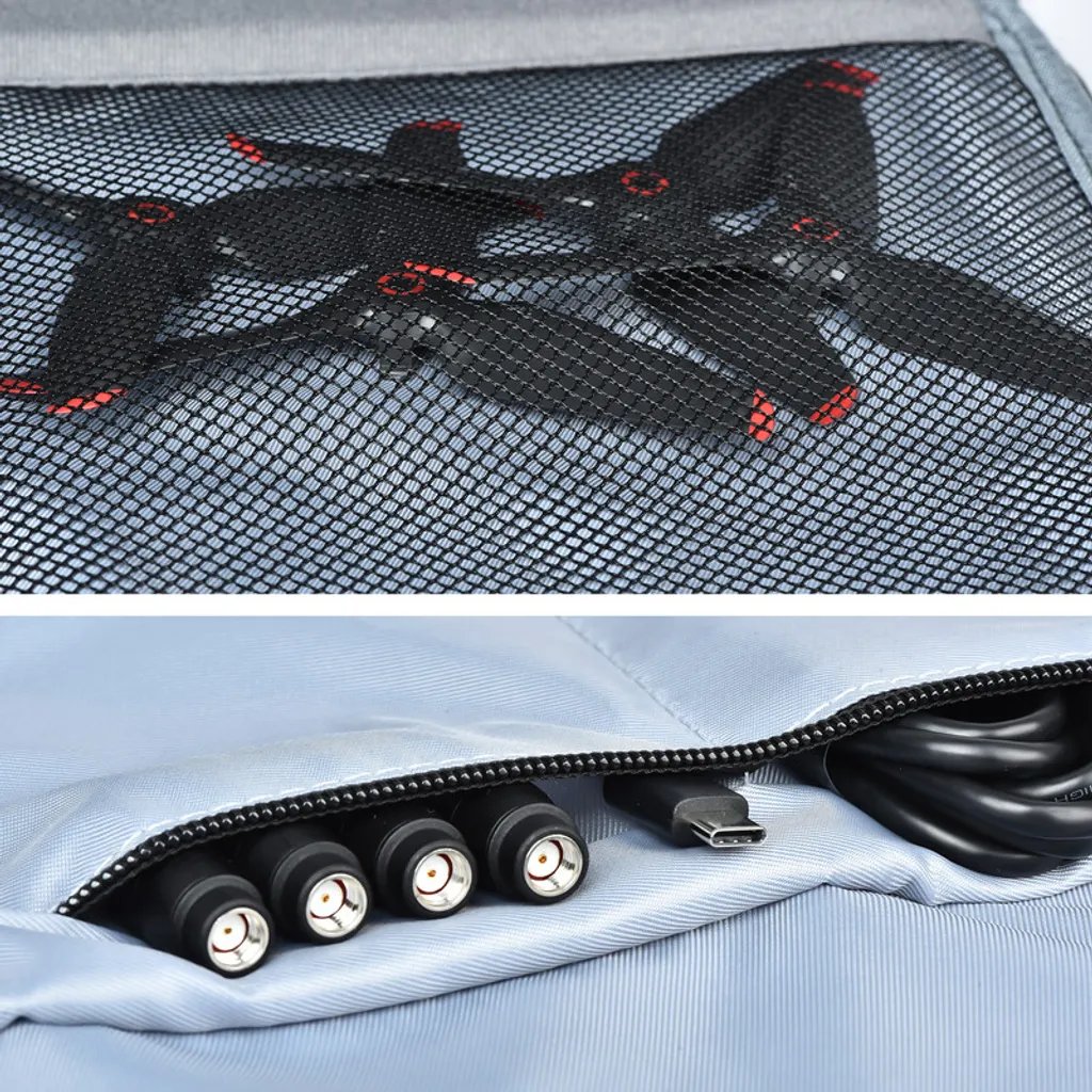 Sac à dos drone FPV rembourré avec compartiments modulables noir mat - 9
