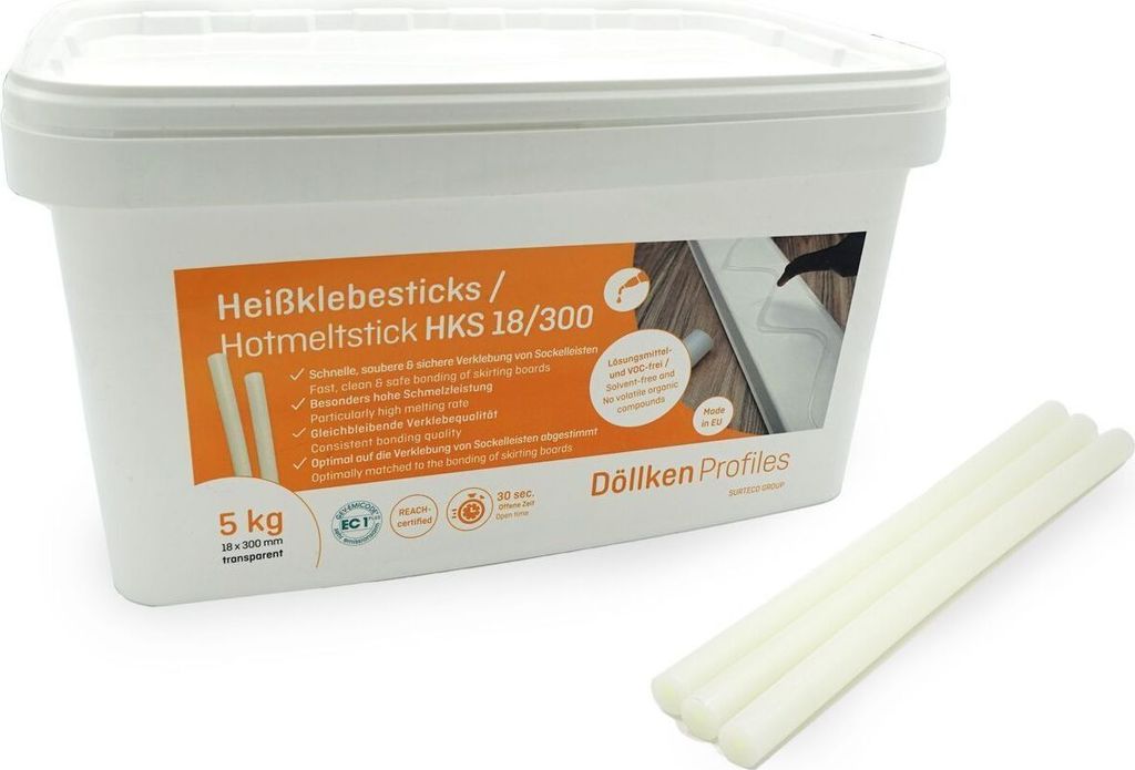Döllken Heißschmelzkleber HKS 18/300 Transparent 5kg Produktbild 