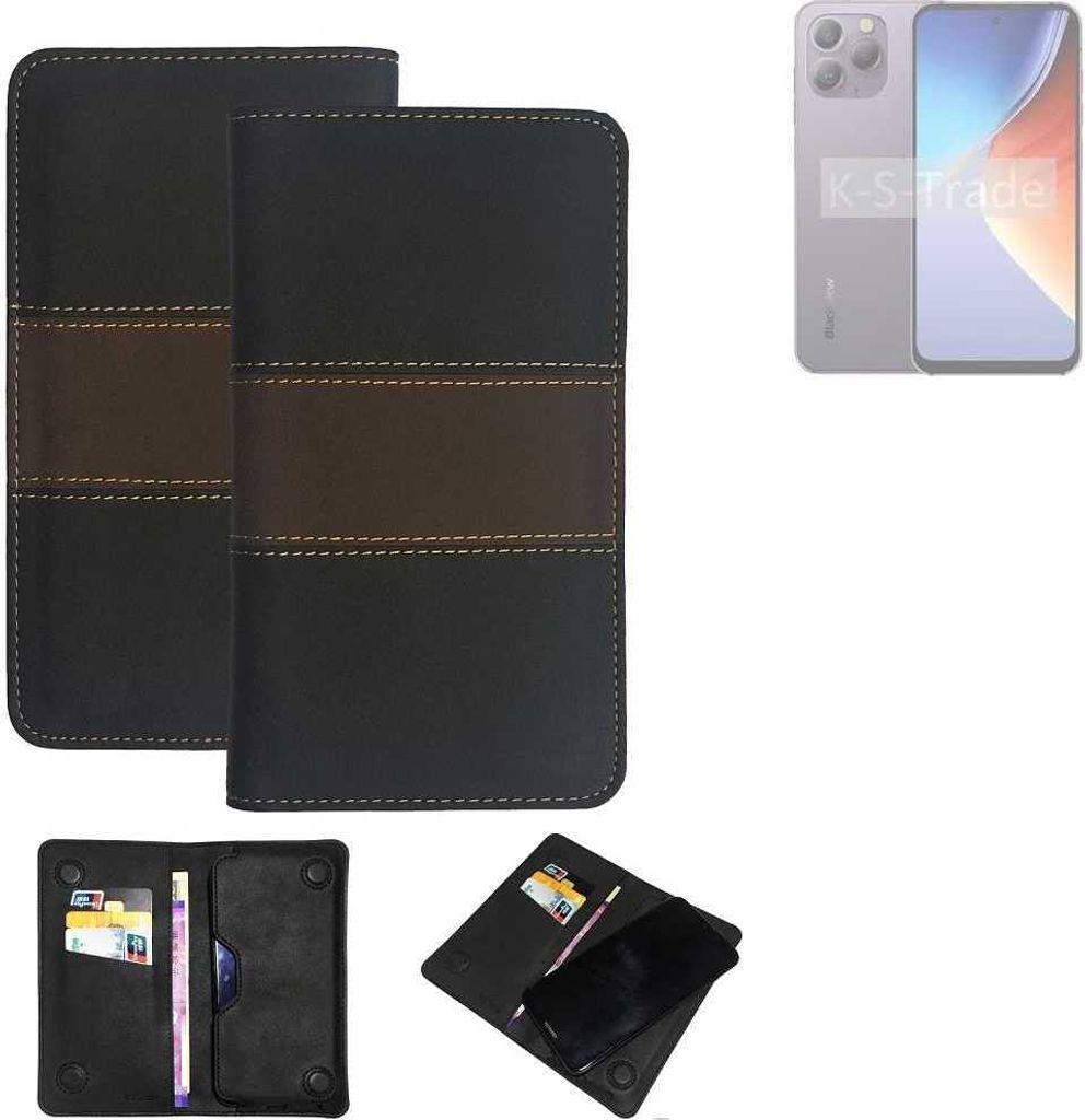 K-S-Trade Hülle Handyhülle kompatibel mit Blackview A96 Schutzhülle Walletcase Bookstyle Tasche Schutz Case Handytasche Wallet Cover Kunstleder