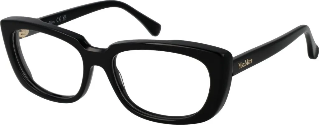 Lunettes Max Mara MM5114 en acétate noir brillant, monture 54-16-140