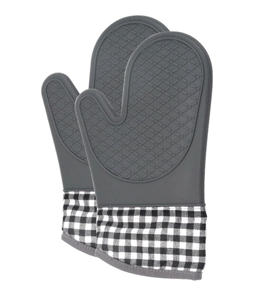Silikon-Ofenhandschuhe - Hochwertiger Wärmeschutz - Elegantes Design - Rutschfest - Universelle Größe - Strapazierfähiges Material