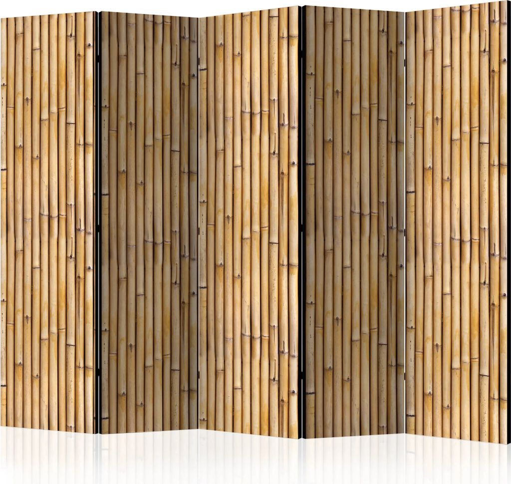 5-teiliger Doppelseitiger Vlies Paravent - Amazonian Wall II 225x172 cm Muster f-C-0380-z-c