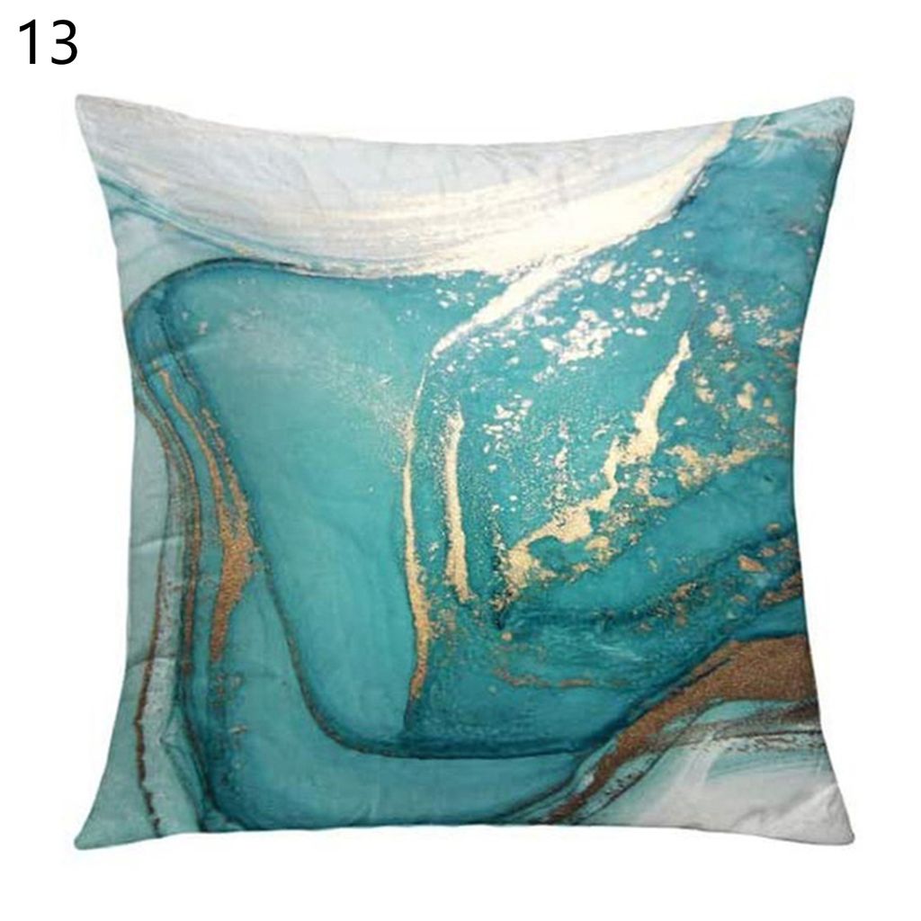 Kissenkoffer Soft Textur einfach gebrauchen Flachs Marmor gedrucktes Sofa Kissenbezirk Home Accessoires-13