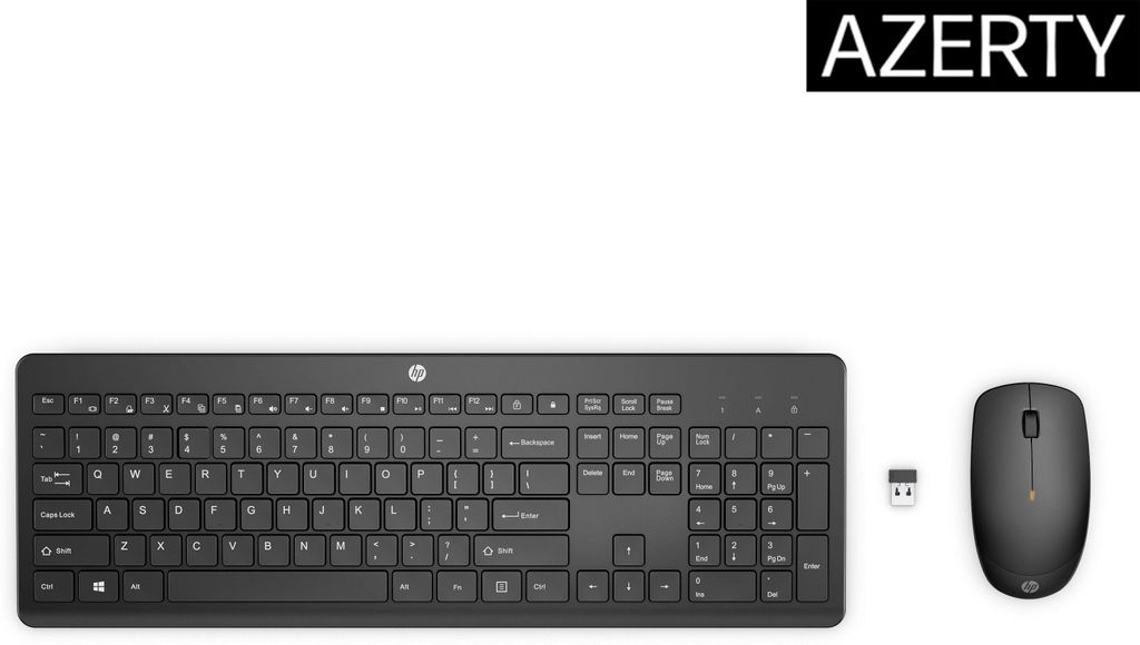 HP 150 - Tastatur-und-Maus-Set - USB - GB - Schwarz Produktbild 