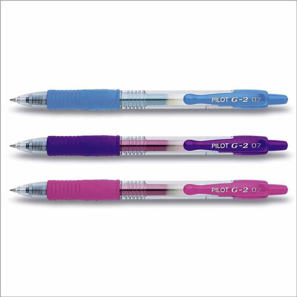 Pilot G2-07 Gelschreiber - 3er-Set hellblau, violett, pink Produktbild 