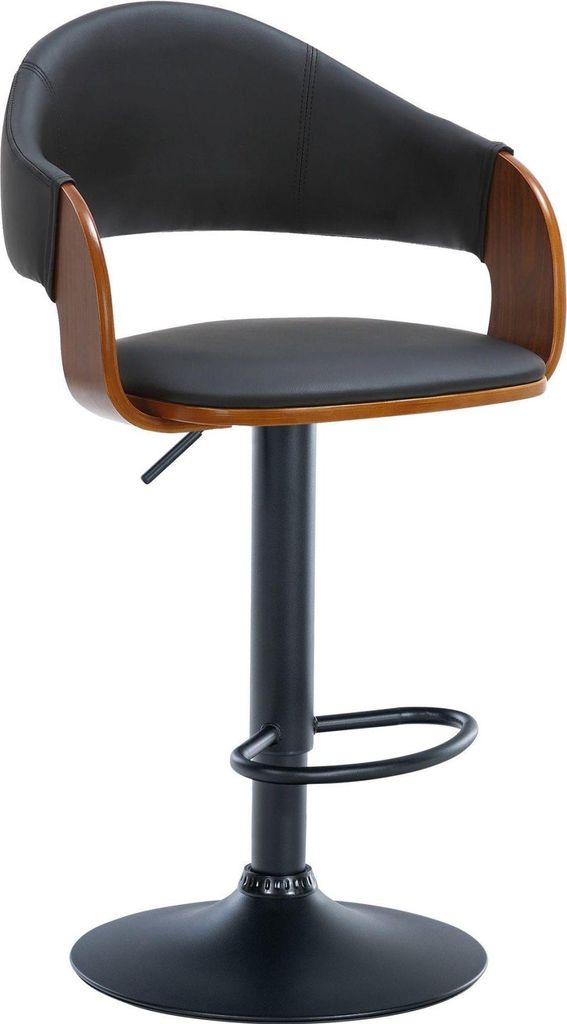 Barhocker, Kunstlederstuhl - höhenverstellbar, 360° drehbar, bequem