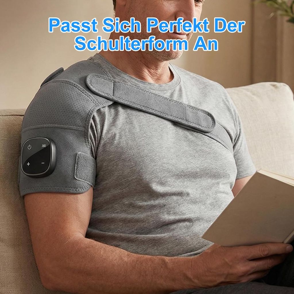 3-in-1 Massagegert fr Schultern  Wrme, Vibration und