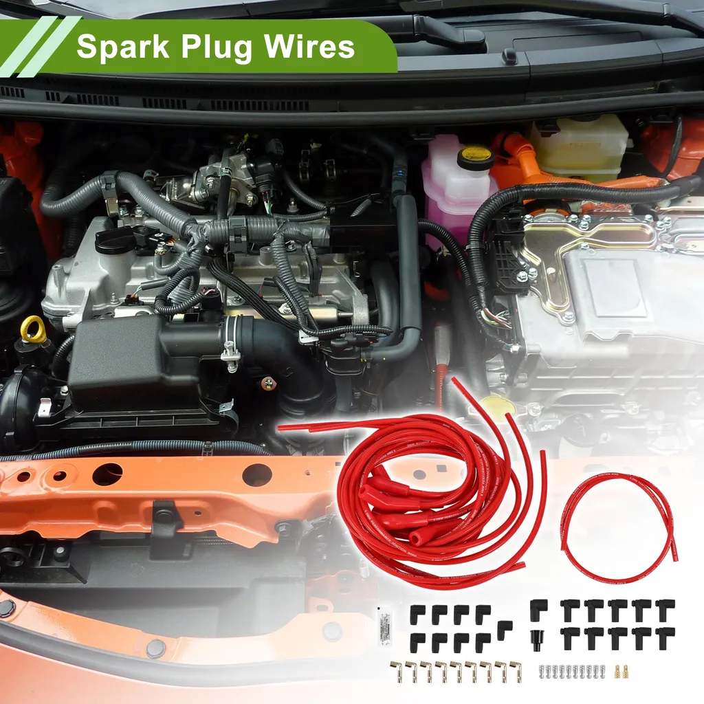Câbles d'Allumage 8mm Rouges pour Chevy Big Block 454 et 502 HEI