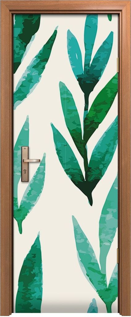 Türposter 70x200 cm Türaufkleber Türtapete Türfolie Klebefolie Kunstdruck handgezeichnetes Blatt