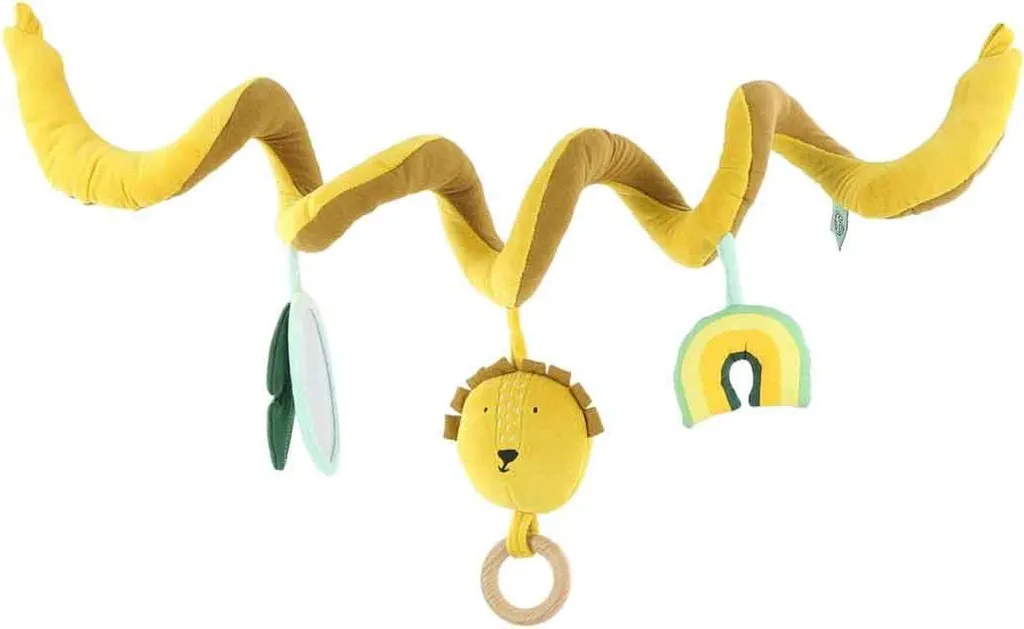 Giocattolo a spirale per bambini Trixie - peluche multicolore Mr Lion