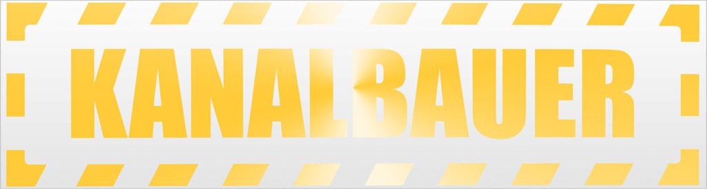 Kiwistar Kanalbauer gestreift Magnetschild Schild magnetisch - 60cm Gelb - reflektierend - Magnetfolie für Auto PKW Kfz