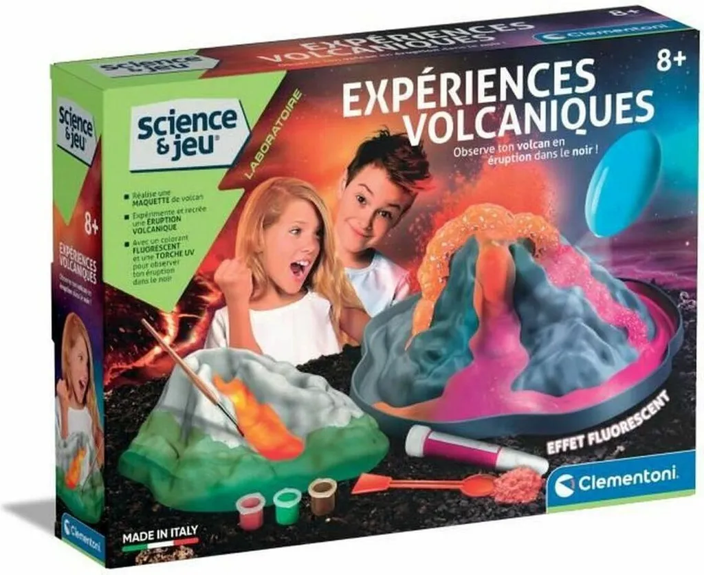 Activité éducative Volcans Clementoni pour découvrir la science en famille