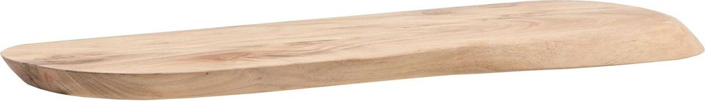 FineBuy Wandregal Akazie Massivholz 60cm - Schwebendes Design Regal für die Wand Holz massiv - Hängeregal in organischer Form - Wandboard Echtholz