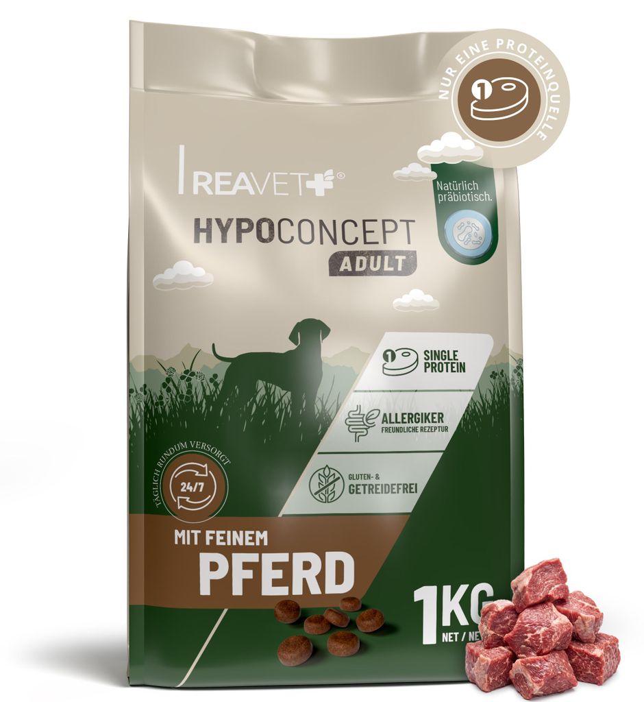 REAVET HYPOCONCEPT Hundetrockenfutter Pferd – Produktbild 
