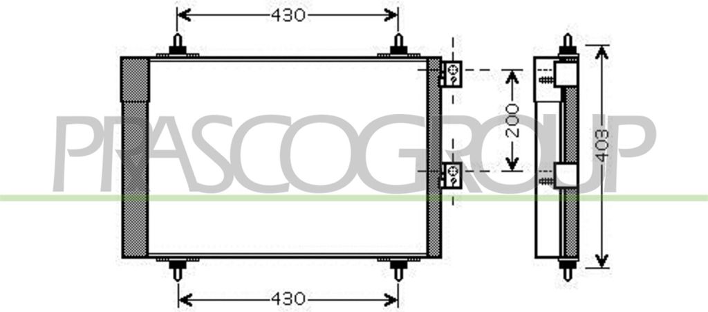PRASCO CI715C002 - OE 6455CN Klimakondensator mit Trockner für Berlingo, Xsara, Partner (5, G)