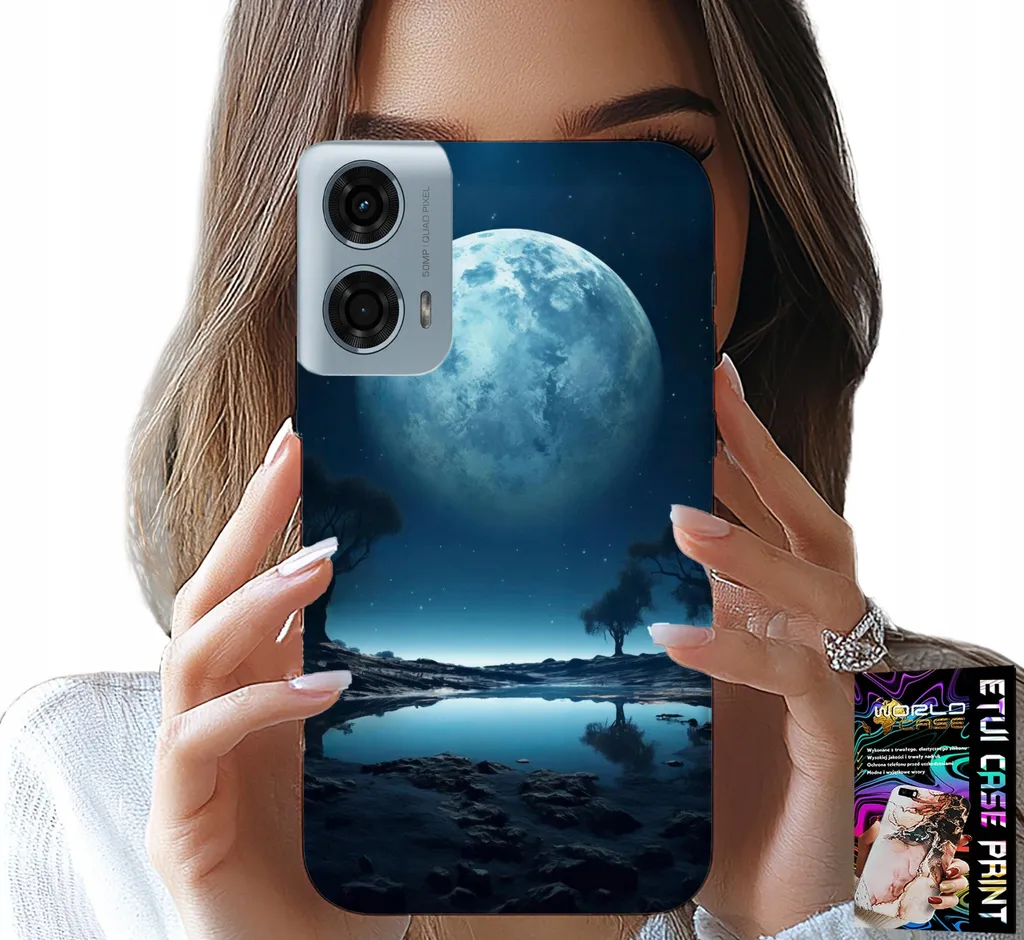 Custodia Motorola Moto G35 - Luna Piena Foil Edition | Chic & Safe