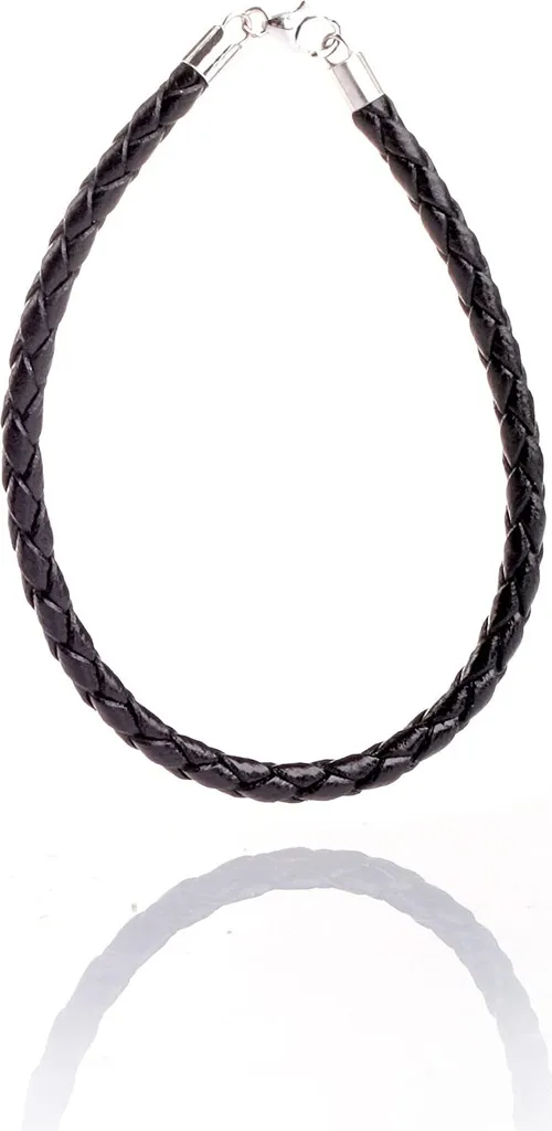 Recensione Bracciale Pelle Intrecciata Nero Argento 925 - 20cm Unisex