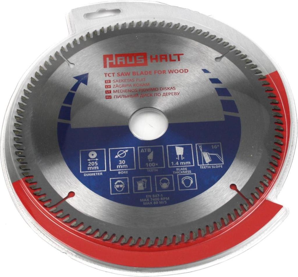 Haushalt Circular Saw Blade Wood 205X30X100 Immagine del prodotto 