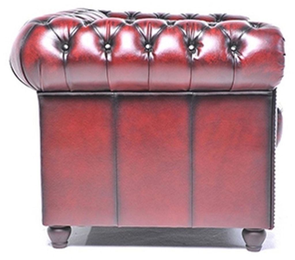 Chesterfield Leder Bordaux Sofa 6 Sitzer Couchen Couch Textil Stoff Polster Neu