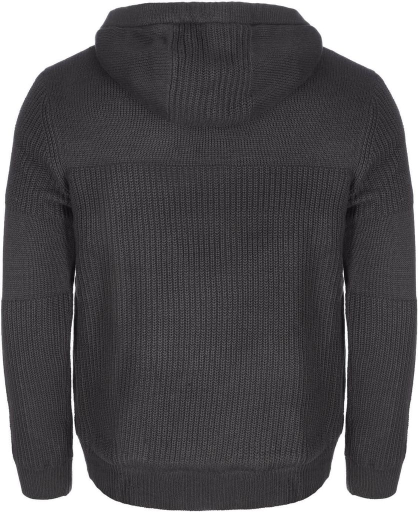 Baumfuchs Herren Strickjacke Melange-Optik mit Kapuze - Produktbild 2