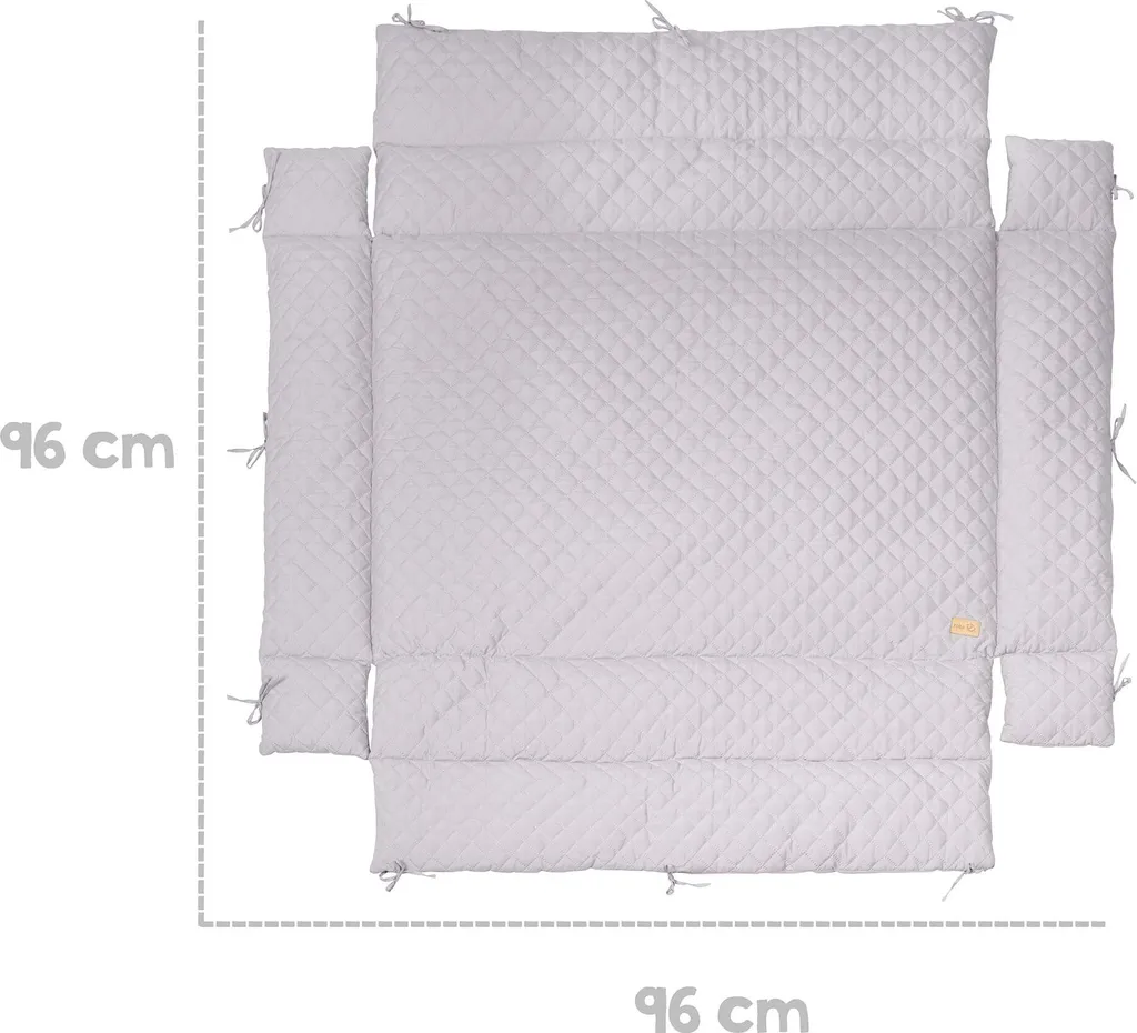 Fond de parc bébé molletonné gris argenté roba Style, taille ajustable - 3