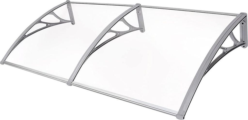 Baldachin, 155 x 96 cm, transparent-grau