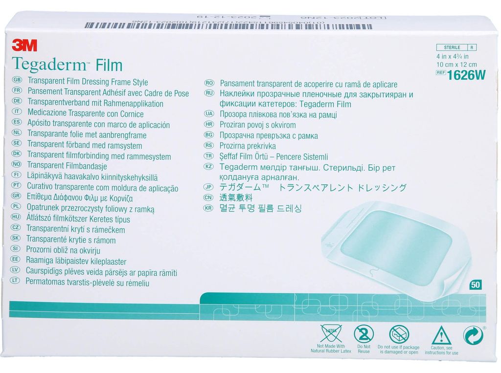 3M 1626W, 10 x 12 cm, Rechteckig, Transparent, CE Produktbild 