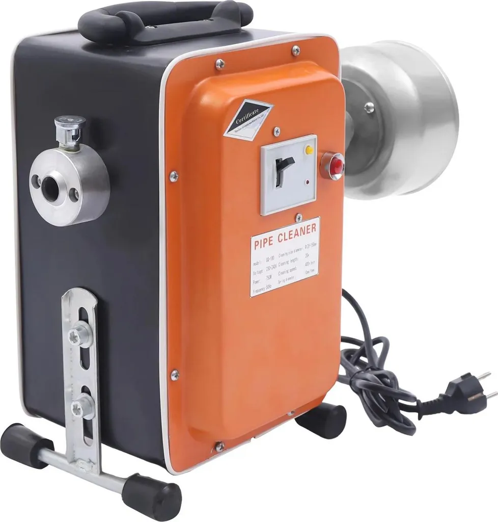 Nettoyeur de tuyaux 750W avec moteur cuivre pur et rotation 400 tr/min