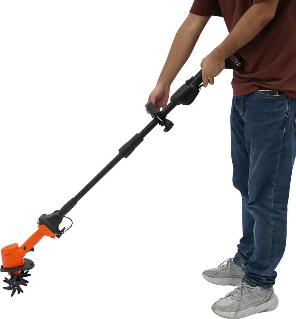Coltivatore Elettrico da Giardino 21V - Zappatrice Silenziosa e Potente