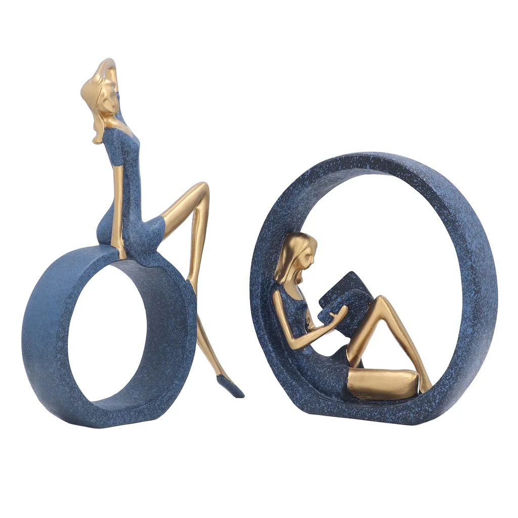Statue de fille de yoga en résine - Figurine déco bien-être Zen