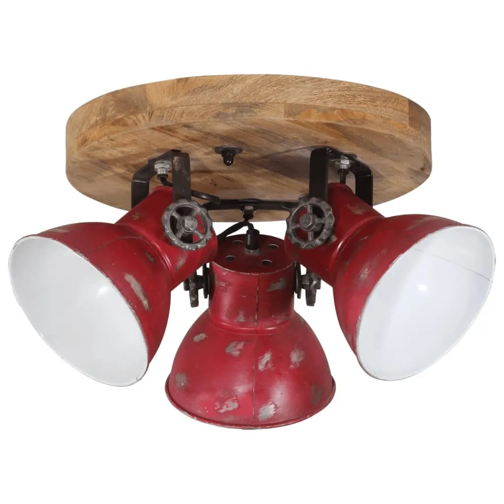 Plafoniera Industriale vidaXL Rosso 25W E27 - Qualità Prezzo Ottima